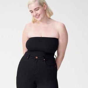 Universal Standard Black Bandeau Tube Top 2XS